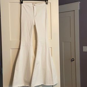 Free People High Rise Flare Jeans